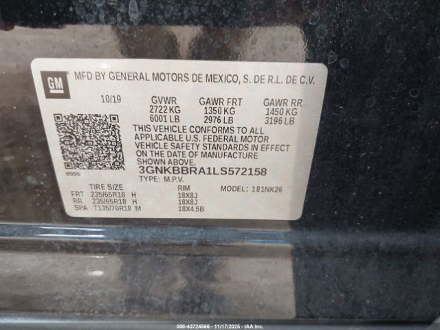 2020 CHEVROLET BLAZER 3GNKBBRA1LS572158 Photo 8