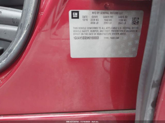 2017 CADILLAC CTS 1G6AY5SS5H0180003 Photo 8