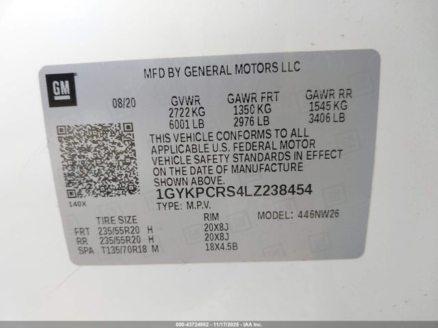2020 CADILLAC XT6 1GYKPCRS4LZ238454 Photo 8
