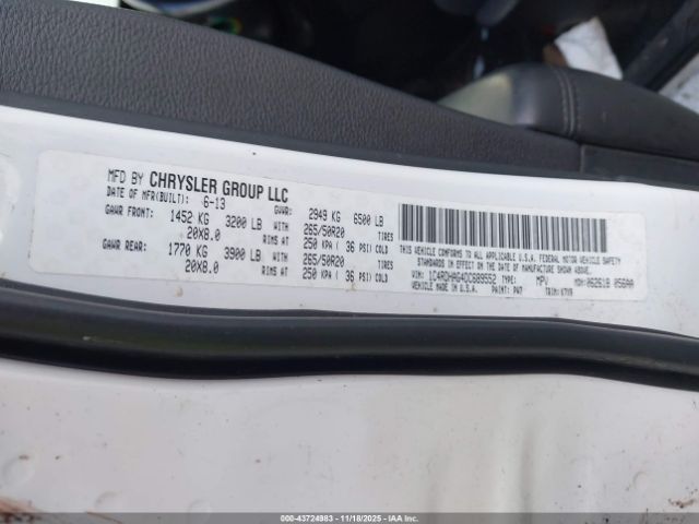 2013 DODGE DURANGO 1C4RDHAG4DC689552 Photo 8