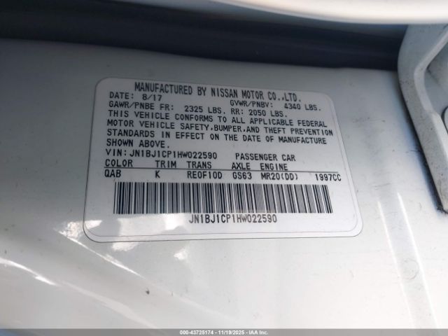 2017 NISSAN ROGUE SPORT JN1BJ1CP1HW022590 Photo 8