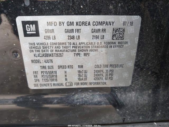 2019 BUICK ENCORE KL4CJASB9KB726357 Photo 8