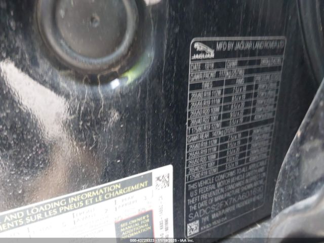 2019 JAGUAR F-PACE SADCS2FX7KA601690 Photo 8