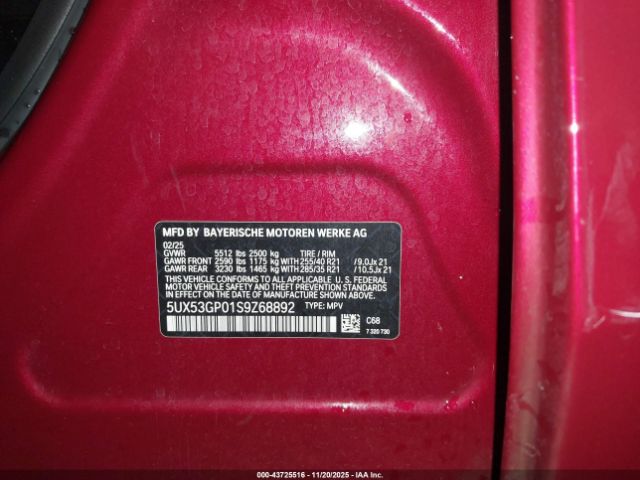 2025 BMW X3 5UX53GP01S9Z68892 Photo 8