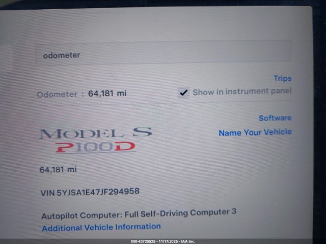 2018 TESLA MODEL S 5YJSA1E47JF294958 Photo 6