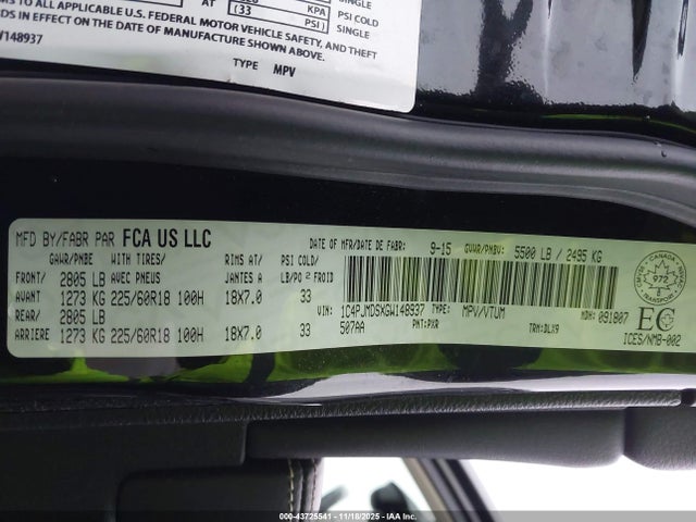 2016 JEEP CHEROKEE 1C4PJMDSXGW148937 Photo 8