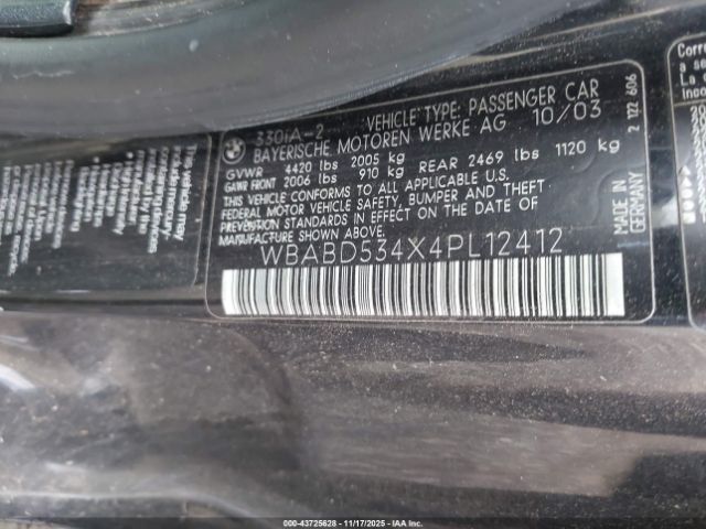 2004 BMW 330CI WBABD534X4PL12412 Photo 8