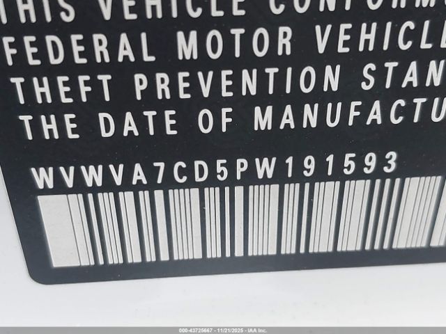 2023 VOLKSWAGEN GOLF GTI WVWVA7CD5PW191593 Photo 8