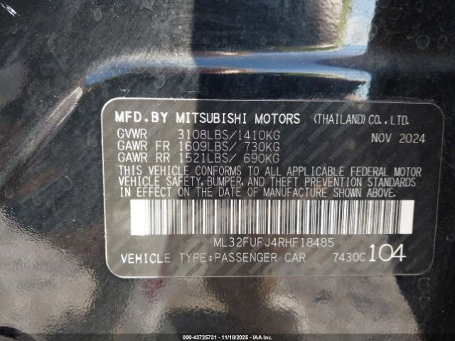 2024 MITSUBISHI MIRAGE G4 ML32FUFJ4RHF18485 Photo 8
