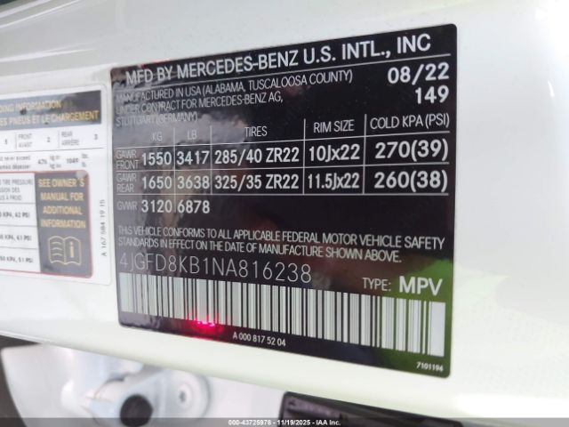 2022 MERCEDES-BENZ AMG GLE 63 COUPE 4JGFD8KB1NA816238 Photo 8