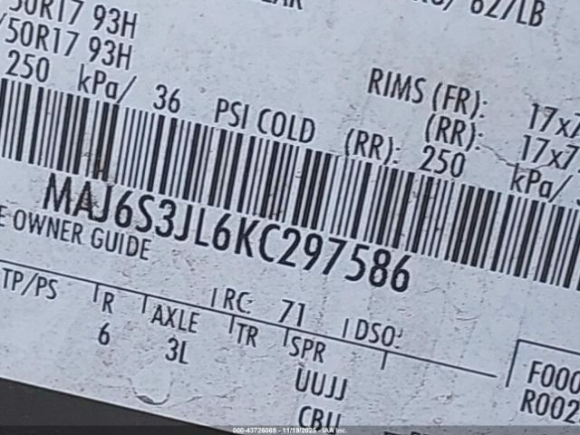 2019 FORD ECOSPORT MAJ6S3JL6KC297586 Photo 8