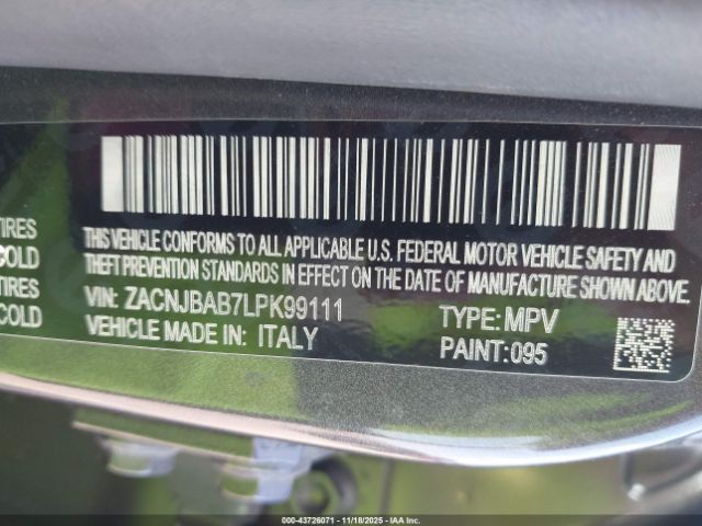 2020 JEEP RENEGADE ZACNJBAB7LPK99111 Photo 8