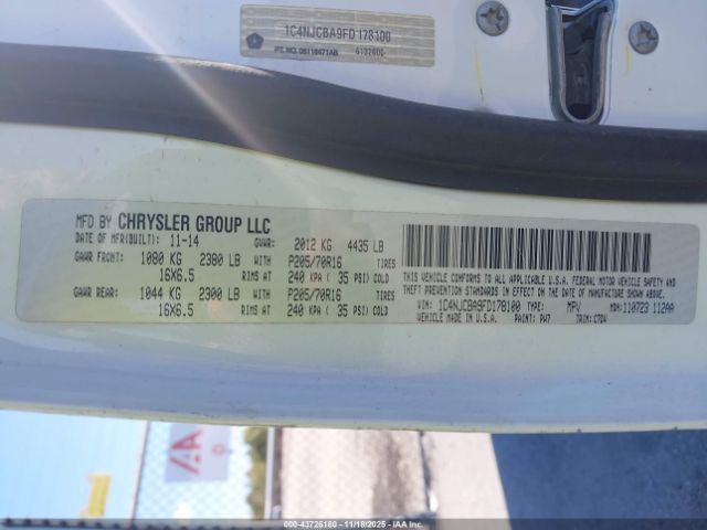 2015 JEEP COMPASS 1C4NJCBA9FD178100 Photo 8