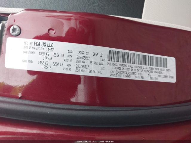 2018 CHRYSLER PACIFICA 2C4RC1FG4JR154307 Photo 8