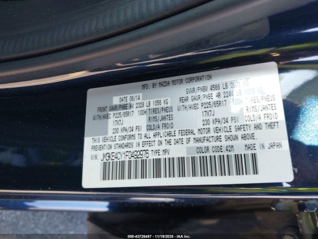 2015 MAZDA CX-5 JM3KE4CY1F0492976 Photo 8