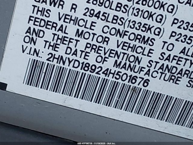 2004 ACURA MDX 2HNYD18924H501676 Photo 8