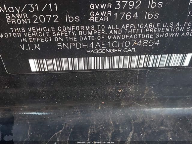 2012 HYUNDAI ELANTRA 5NPDH4AE1CH074854 Photo 8