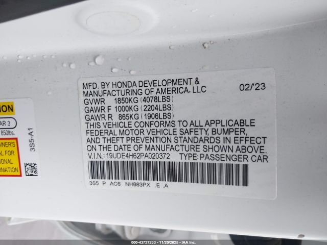 2023 ACURA INTEGRA 19UDE4H62PA020372 Photo 8