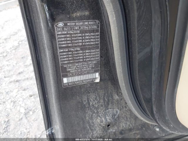 2013 LAND ROVER RANGE ROVER SPORT SALSF2D41DA811993 Photo 8