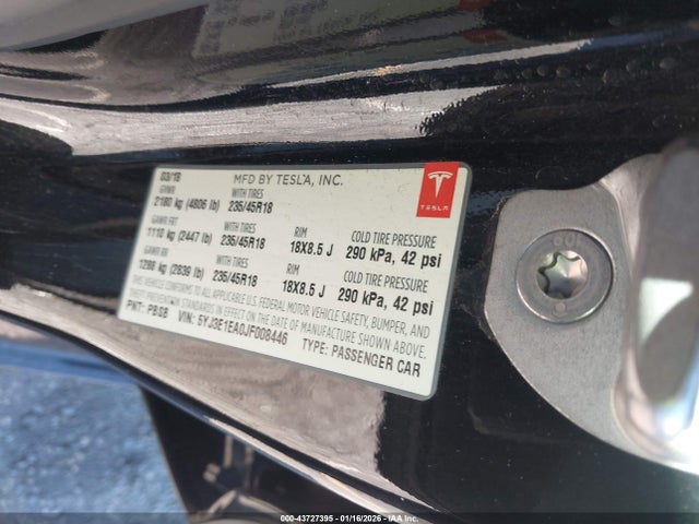2018 TESLA MODEL 3 5YJ3E1EA0JF008446 Photo 8