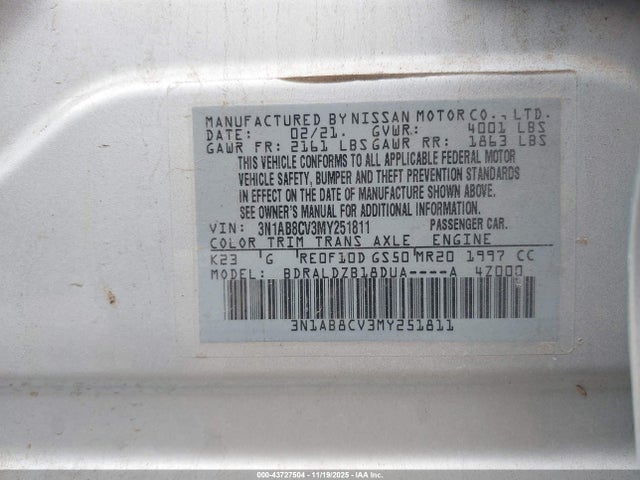 2021 NISSAN SENTRA 3N1AB8CV3MY251811 Photo 8