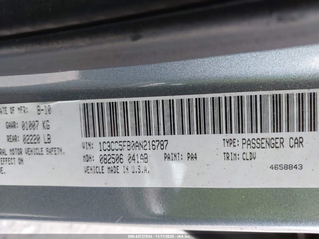 2010 CHRYSLER SEBRING 1C3CC5FB0AN216787 Photo 8