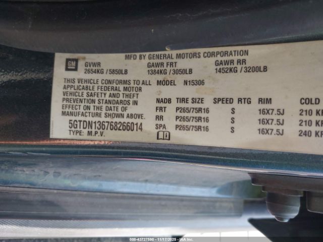 2006 HUMMER H3 SUV 5GTDN136768266014 Photo 8