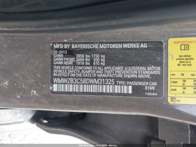 2013 MINI COUNTRYMAN WMWZB3C58DWM31325 Photo 8