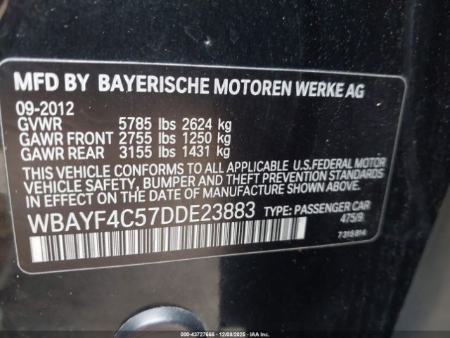 2013 BMW 740LI WBAYF4C57DDE23883 Photo 8