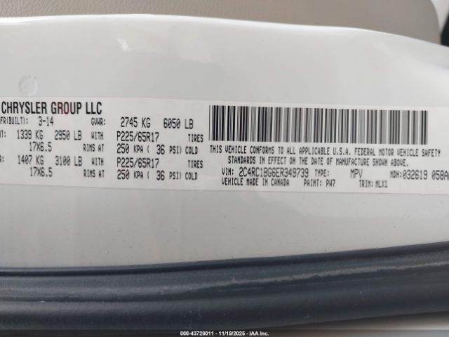 2014 CHRYSLER TOWN & COUNTRY 2C4RC1BG6ER349739 Photo 8