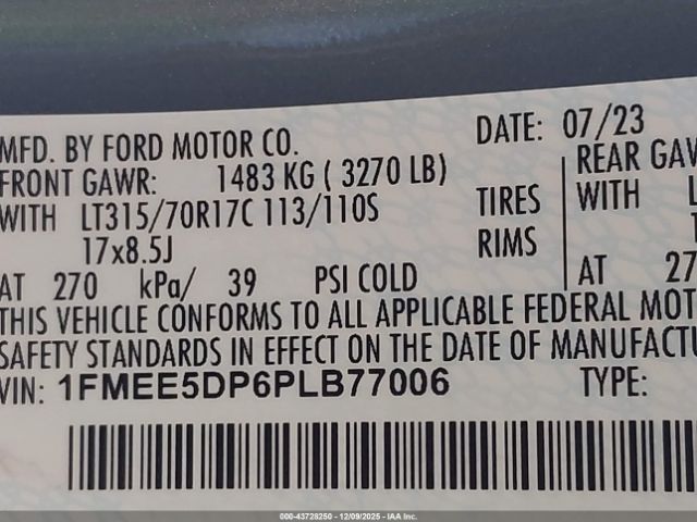 2023 FORD BRONCO 1FMEE5DP6PLB77006 Photo 8