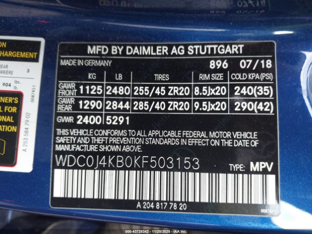 2019 MERCEDES-BENZ GLC 300 COUPE WDC0J4KB0KF503153 Photo 8