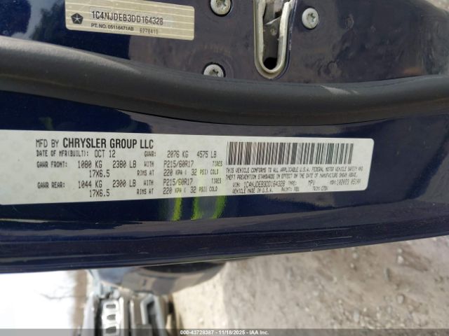 2013 JEEP COMPASS 1C4NJDEB3DD164328 Photo 8