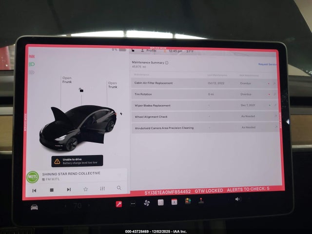 Aukcja sprzedaży 2021 Tesla Model 3 Standard Range Plus Rear-wheel Drive, vin: 5YJ3E1EA0MF854452, numer aukcji: 43728469