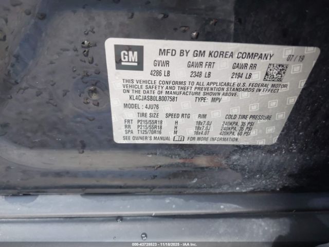2020 BUICK ENCORE KL4CJASB0LB007581 Photo 8