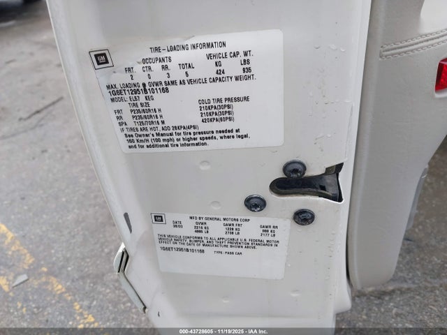 2001 CADILLAC ELDORADO 1G6ET12951B101168 Photo 8