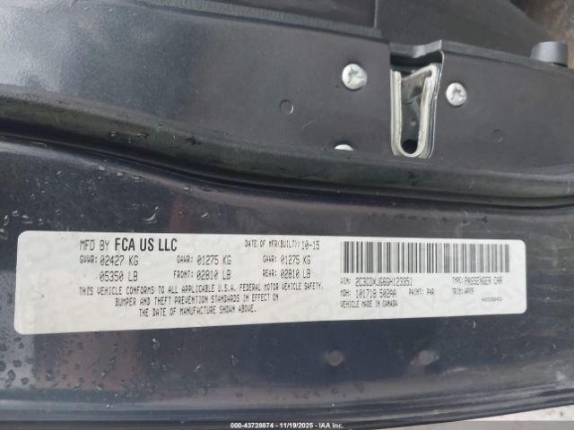 2016 DODGE CHARGER 2C3CDXJG6GH123351 Photo 8