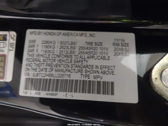 2020 ACURA RDX 5J8TC2H65LL025716 Photo 8