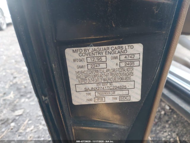 1996 JAGUAR XJS SAJNX2741TC224825 Photo 8