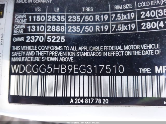 2014 MERCEDES-BENZ GLK 350 WDCGG5HB9EG317510 Photo 8