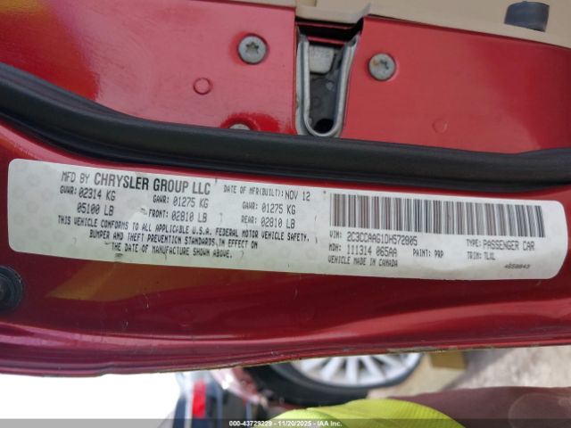 2013 CHRYSLER 300 2C3CCAAG1DH572805 Photo 8