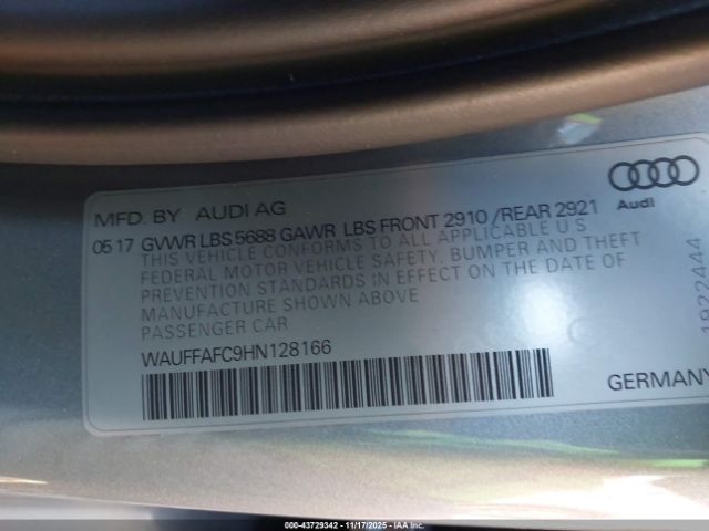 2017 AUDI S6 WAUFFAFC9HN128166 Photo 8
