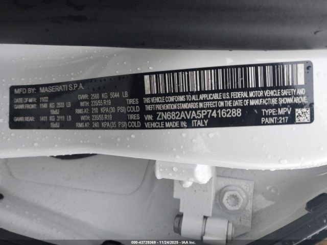 2023 MASERATI GRECALE ZN682AVA5P7416288 Photo 8