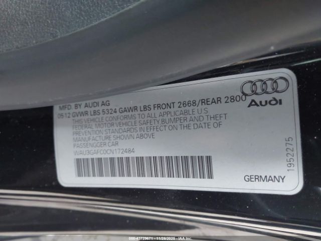 2012 AUDI A7 WAU3GAFC0CN172484 Photo 8