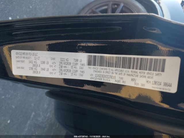 2018 DODGE DURANGO 1C4SDJGJXJC176183 Photo 8