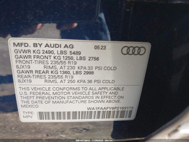 2023 AUDI Q5 WA1FAAFY6P2163173 Photo 8