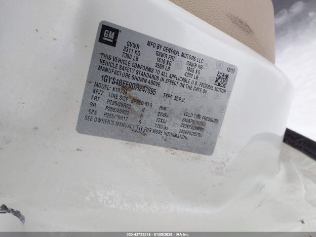 2013 CADILLAC ESCALADE 1GYS4BEF9DR247695 Photo 8