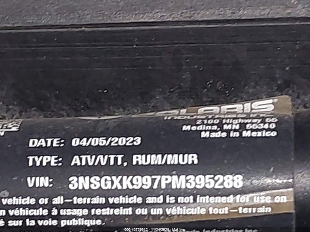 3NSGXK997PM395288 Polaris General Xp 1000 Ultimate