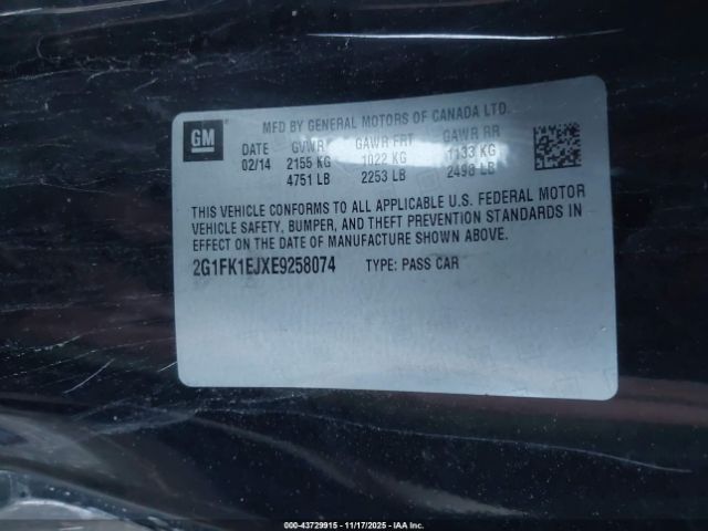 2014 CHEVROLET CAMARO 2G1FK1EJXE9258074 Photo 8