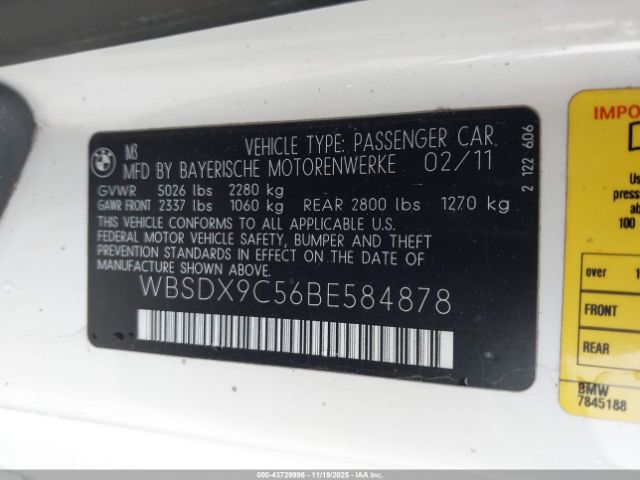 2011 BMW M3 WBSDX9C56BE584878 Photo 8
